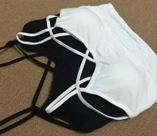 BIVIGAOS Summer New Modal Cotton Crossed Chest Top Crop Short Strappy Bra Cropped Feminino Sexy Crop Top Women Croptop Camisole ALODIA STORE