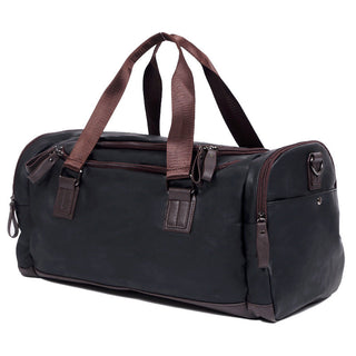 Casual Travel Duffel Bag PU Leather Men Handbags Big Large Capacity Travel Bags Black Mens Messenger Bag Tote ALODIA STORE