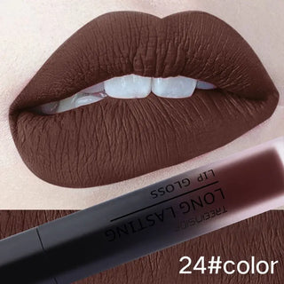 28 color matte liquid lipstick waterproof long lasting lip plumper makeup lipstick velvet gloss lip gloss cosmetics ALODIA STORE