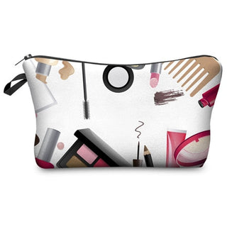 Cosmetic Organizer Bag  Heat Transfer Printing Women Travel ALODIA STORE