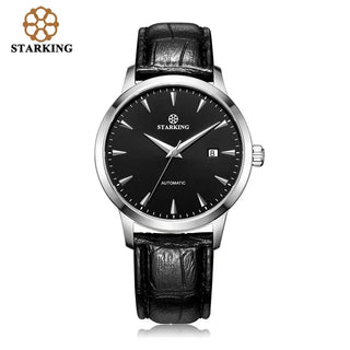 STARKING Business Men Watch 40mm Men's Mechanical Watch Simple Sapphire AM0184 2023 Calendar Ultra Thin Mechanical Watch 5Bar ALODIA STORE