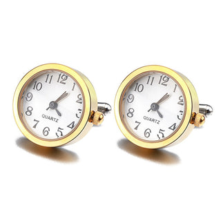 Battery Digital Watch Cufflinks For Men Lepton Real Clock ALODIA STORE