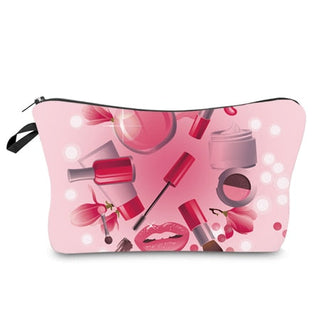 Cosmetic Organizer Bag  Heat Transfer Printing Women Travel ALODIA STORE