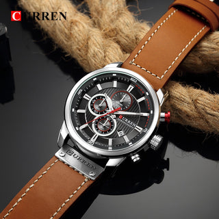 CURREN Fashion Date Quartz Men Watches Top Brand Luxury Male Clock Chronograph Sport Mens Wrist Watch Hodinky Relogio Masculino ALODIA STORE