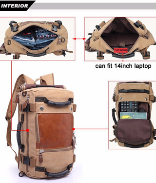 Brand Stylish Travel Large Capacity 14" Laptop Backpack Male Luggage Shoulder Computer Backpacking Men Functional Versatile Bags ALODIA STORE