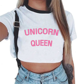 Summer fashion Harajuku Sexy tank Crop Top White T Shirt Clothes Women Cute mouse printed Croptop Short sleeve ALODIA STORE
