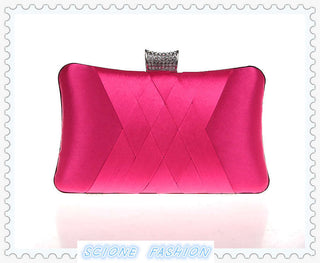 Women Clutch Bags Satin Bride Bag Purse Designer Gentle Evening Bags Party Handbag Wedding Clutch Wallet Shoulder Bag 7395 ALODIA STORE
