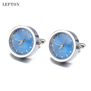 Battery Digital Watch Cufflinks For Men Lepton Real Clock ALODIA STORE