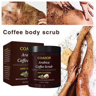 250g Coffee Scrub Body Scrub Cream Facial Dead Sea Salt For Exfoliating Whitening Moisturizing Anti Cellulite Treatment Acne ALODIA STORE