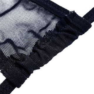 Women Lingerie Set Women's Sheer Extreme Bikini Halterneck Top and Tie Sides Micro Thong Sexy Holiday Summer Beach Bra Sets ALODIA STORE