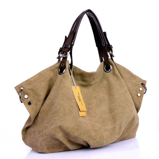 Women Canvas Messenger Bags Female Crossbody Bags Solid Shoulder Bag Fashion Casual Designer Female Handbag Large Capacity Tote ALODIA STORE