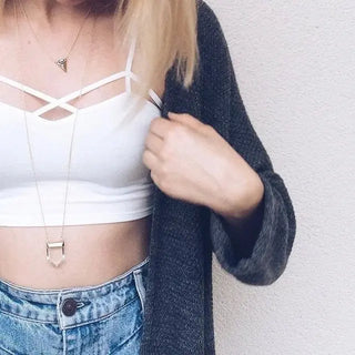 BIVIGAOS Summer New Modal Cotton Crossed Chest Top Crop Short Strappy Bra Cropped Feminino Sexy Crop Top Women Croptop Camisole ALODIA STORE