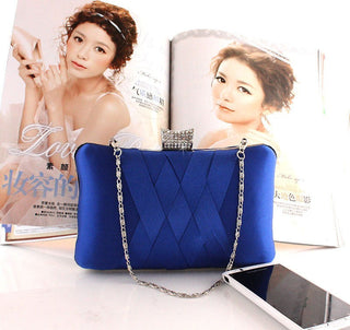 Women Clutch Bags Satin Bride Bag Purse Designer Gentle Evening Bags Party Handbag Wedding Clutch Wallet Shoulder Bag 7395 ALODIA STORE