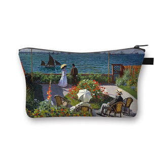 Starry Night / Kiss / Waterlily Painting Cosmetic Bag Van Gogh / Gustav Klimt / Monet Women ALODIA STORE