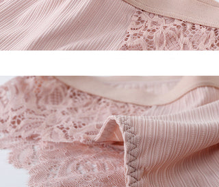 3 Pcs Cotton Panties Sexy Panty Briefs Lace Panties Women Underwear Lingerie Panties for Female Ladies Floral Pantys Underpants ALODIA STORE