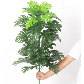 90cm Tropical Palm Tree Large Artificial Plants Fake Monstera Silk Palm Leafs Big Coconut Tree Without Pot For Home Garden Decor ALODIA STORE