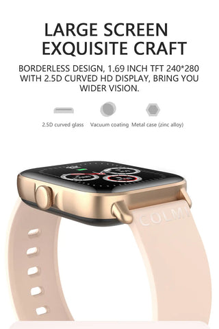 COLMI P28 Plus Bluetooth Answer Call Smart Watch Men IP67 waterproof Women Dial Call Smartwatch GTS3 GTS 3 for Android iOS Phone ALODIA STORE