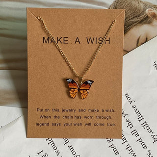 Fashion Women Necklace Korea Style New Butterfly Pendant Necklace Gift For Girl  Cute Lovely Neck Jewelry Wholesale Dropshipping ALODIA STORE