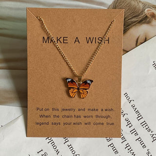 Fashion Women Necklace Korea Style New Butterfly Pendant Necklace Gift For Girl  Cute Lovely Neck Jewelry Wholesale Dropshipping ALODIA STORE