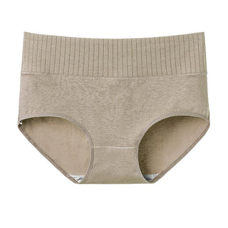 Cotton  Underwear Panties High Waist Briefs Solid Color Breathable Underpants Seamless Soft Lingerie Girls Fashion Briefs ALODIA STORE