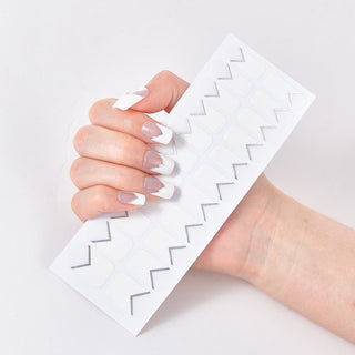 22 Tips/Sheet Solid Color And Striped Manicure ALODIA STORE
