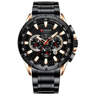 Curren Men’s Watches Top Brand Luxury Chronograph Quartz Men Watch Waterproof Sport Wrist Watch Men Stainless Steel Male Clock ALODIA STORE