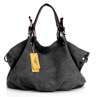Women Canvas Messenger Bags Female Crossbody Bags Solid Shoulder Bag Fashion Casual Designer Female Handbag Large Capacity Tote ALODIA STORE