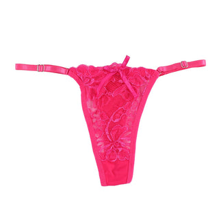 Women Thongs and G Strings Mini Thong Underwear Lace Panties Transparent Lingerie Briefs Women Sexy Adjustable Mujer ALODIA STORE