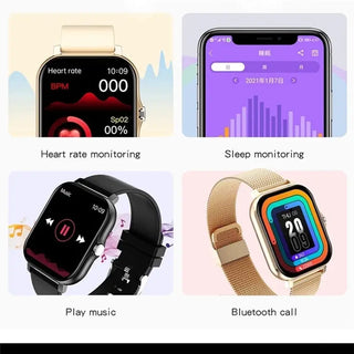 Full Touch Sport Smart Watch Men Women Heart Rate Fitness Tracker Bluetooth call Smartwatch wristwatch GTS 2 P8 plus watch+Box ALODIA STORE