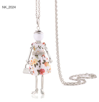 Cute Women Necklace Statement Lady Charm Long Trendy Necklace New Fashion Female Big Pendant Lovely Jewelry Gift Wholesale ALODIA STORE