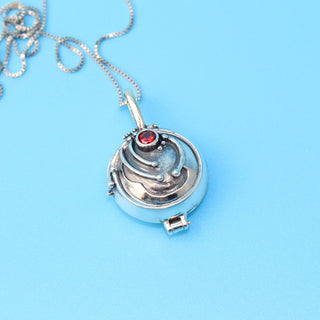 925 Sterling Sliver The Vampire Diaries Elena Pendant Necklace Retro Jewelry Fashion Moive ALODIA STORE