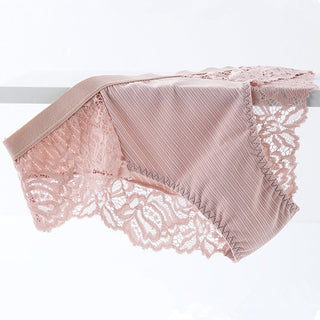 3 Pcs Cotton Panties Sexy Panty Briefs Lace Panties Women Underwear Lingerie Panties for Female Ladies Floral Pantys Underpants ALODIA STORE