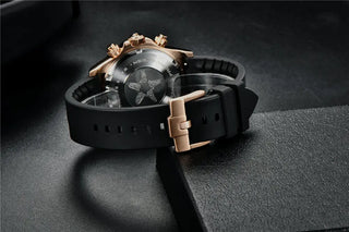 PAGANI DESIGN Top Brand New Men Quartz Wristwatch Luxury Sapphire Glass Sports Watch Rubber Strap Chronograph Watch Men Relogio ALODIA STORE