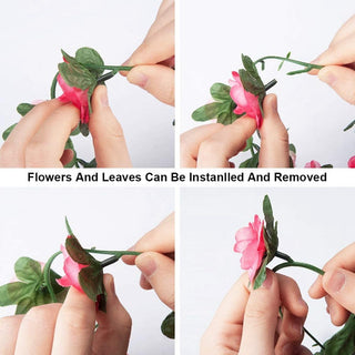 250CM Rose Artificial Flowers Christmas Garland for Wedding Home Room Decoration Spring Autumn Garden Arch DIY Fake Plant Vine ALODIA STORE
