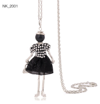 Cute Women Necklace Statement Lady Charm Long Trendy Necklace New Fashion Female Big Pendant Lovely Jewelry Gift Wholesale ALODIA STORE