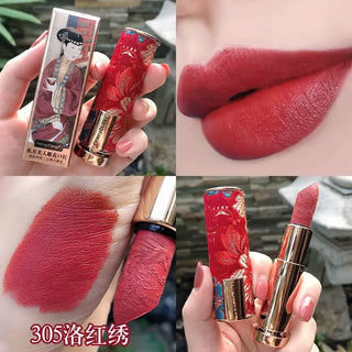 Oriental Classical Beauty Vintage Velvet Lipstick Matte Pigmented Waterproof Lasting Lip Makeup Silky touch Charming Cosmetics ALODIA STORE