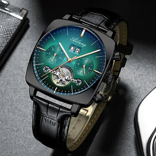 AILANG new watch men's automatic mechanical watch waterproof tourbillon black technology luminous fashion men's watch ALODIA STORE
