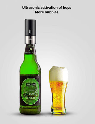 Portable Electric Beer Dispensers 40000 Times/s Ultrasonic Vibration Special Purpose For Bottled &amp; Canned Beer Foam Machine ALODIA STORE