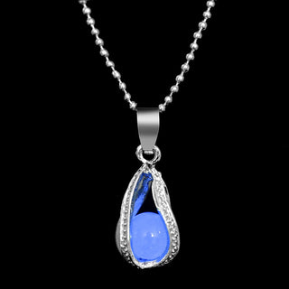 ZOVOLI Vintage Moon Luminous Glowing Moonstone Pendant Necklace Women Jewelry Long Chain Lotus Buddha Pendant Necklaces Gifts ALODIA STORE