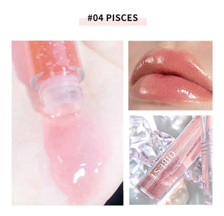 QIBEST Transparent Lip Gloss Plumping Lip Plumper Shimmer Glossy Moisturizing Lip Tint Nourise Mirror Lipgloss Base Natural ALODIA STORE