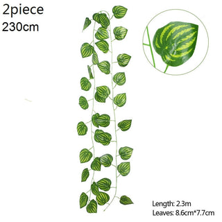 Wisteria Artificial Flower Vine Ivy Leaf Garland Silk Rose Flowers Rattan String Vine Wedding Arch Flower Home Garden Decoration ALODIA STORE
