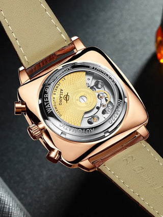 AILANG new watch men's automatic mechanical watch waterproof tourbillon black technology luminous fashion men's watch ALODIA STORE