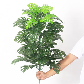 90cm Tropical Palm Tree Large Artificial Plants Fake Monstera Silk Palm Leafs Big Coconut Tree Without Pot For Home Garden Decor ALODIA STORE