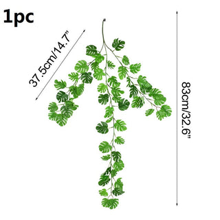 Wisteria Artificial Flower Vine Ivy Leaf Garland Silk Rose Flowers Rattan String Vine Wedding Arch Flower Home Garden Decoration ALODIA STORE