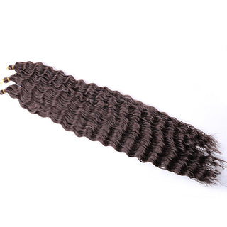 Full Star Crochet Hair Pink Ombre Blonde Ocean Wave 32 Inch Synthetic Hair 100g Soft Braiding Hair Extensions Deep Wave Twist ALODIA STORE