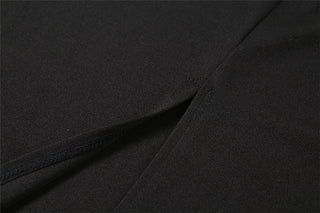 Cryptographic 2023 Summer Spaghetti Strap Halter Sexy Backless Maxi Dress Elegant Bandage Sleeveless Club Party Dresses Bodycon ALODIA STORE