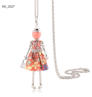 Cute Women Necklace Statement Lady Charm Long Trendy Necklace New Fashion Female Big Pendant Lovely Jewelry Gift Wholesale ALODIA STORE
