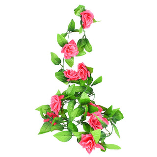Wisteria Artificial Flower Vine Ivy Leaf Garland Silk Rose Flowers Rattan String Vine Wedding Arch Flower Home Garden Decoration ALODIA STORE