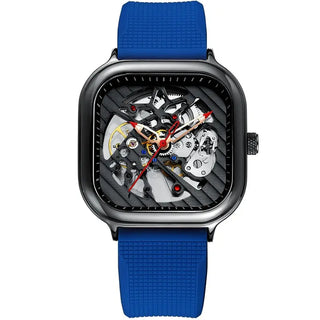 AILANG Men's Watch Top Brand Luxury Watch Men's Mechanical Silicone Strap Waterproof Watch Men's Hollow Reloj Hombre 2020 New ALODIA STORE