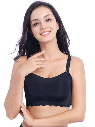 strapless sexy lingerie tube top bh bras for women plus size thinpadded bralette brassiere girl seamless wireless SML ALODIA STORE